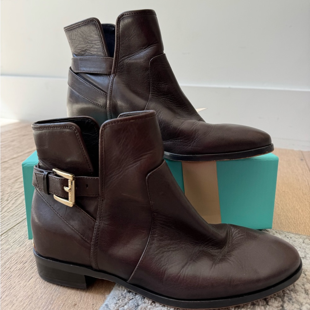 Michael Kors leather brown booties size 6.5